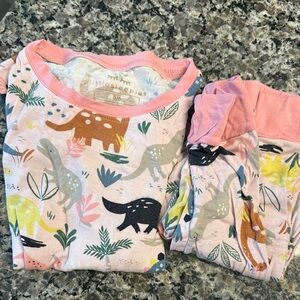 Little Sleepies Multicolor Dinosaur Pajama Set